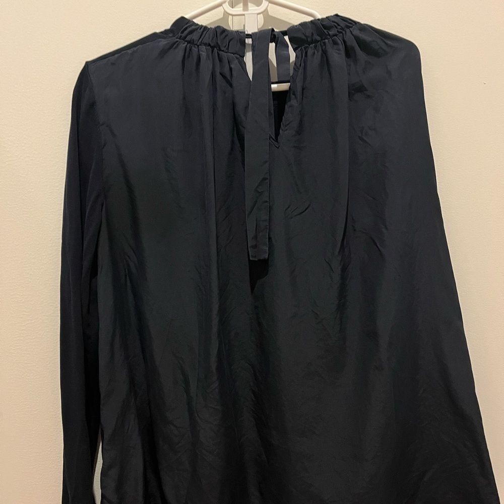 COS Classic Dark Blue Long Sleeve Blouse
